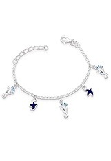 superb tiny enamel dangle charm bracelet for babies and kids